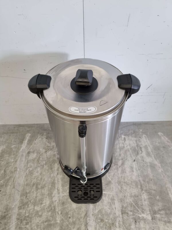 Stainless steel Double walled Kettle Boiler with drip tray 20.5 liters 230V Catering - Image 4
