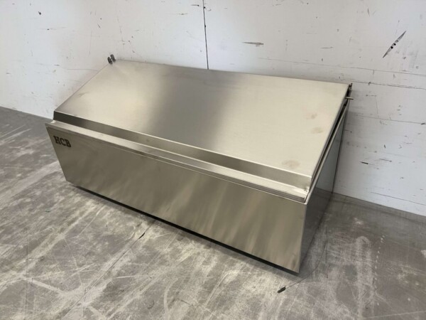 Stainless steel GN tray holder with lid 3 x 1/6 gastronorm GN 54,5 cm Horeca - Image 3