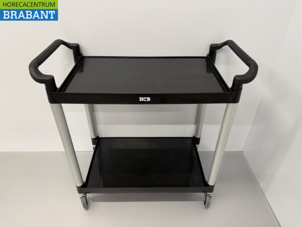 Plastic serving trolley 2 tiers 102 cm Horeca