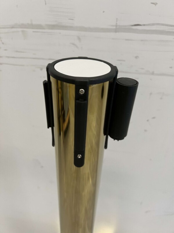 Barrier post Barrier tape gold with pull tape 200 cm Hospitality Industry - Image 4