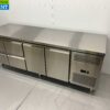 Stainless steel HCB Refrigerated Workbench 2 doors and 4 drawers 223 cm 230V Horeca - Image 2