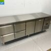 Stainless steel HCB Refrigerated Workbench 2 doors and 4 drawers 223 cm 230V Horeca - Image 3
