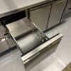 Stainless steel HCB Refrigerated Workbench 2 doors and 4 drawers 223 cm 230V Horeca - Image 5