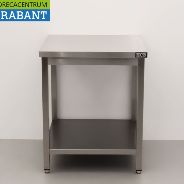 HCB Stainless Steel Work Table Premium-line 70 x 70 x 85 cm Catering