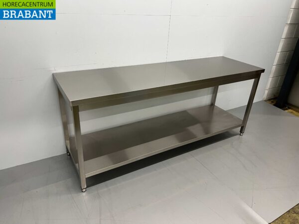 Stainless Steel Work Table Basic-line 200 x 60 x 85 cm Catering - Image 3
