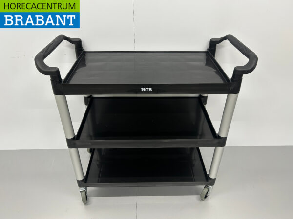 HCB Plastic serving trolley 3 tiers 102 cm Horeca