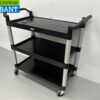 HCB Plastic serving trolley 3 tiers 102 cm Horeca - Image 2