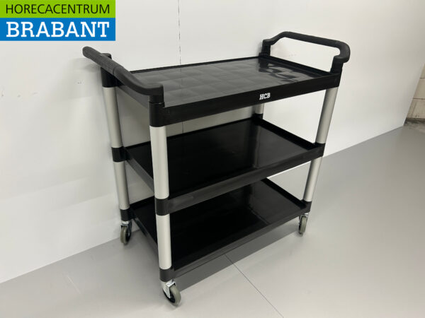 HCB Plastic serving trolley 3 tiers 102 cm Horeca - Image 3