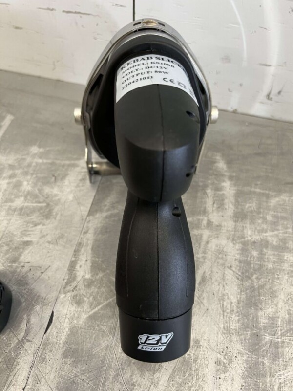 Stainless Steel Cordless Doner Knife Kebab Cutter Cap. 60 kg/day 2 Batteries Catering - Image 6