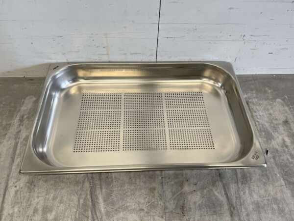 Stainless steel HCB Perforated gastronorm tray GN Tray 1/1 Depth 65 mm Catering - Image 2