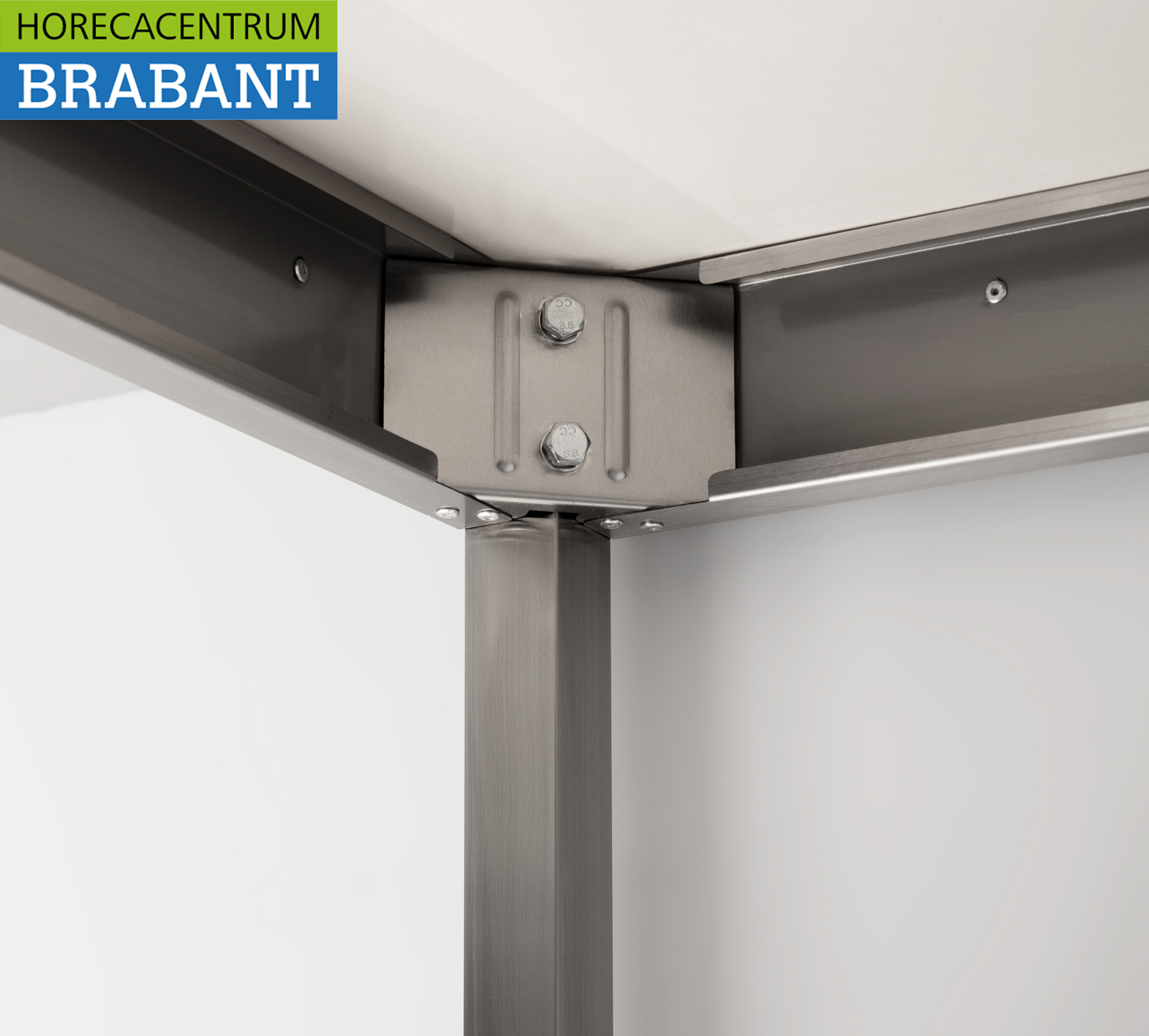 HCB Stainless Steel Work Table Basic-line 200 x 60 x 85 cm Catering - Image 6