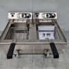Stainless steel Double Fryer Fryer 2 x 16 liters 400V Catering - Image 5