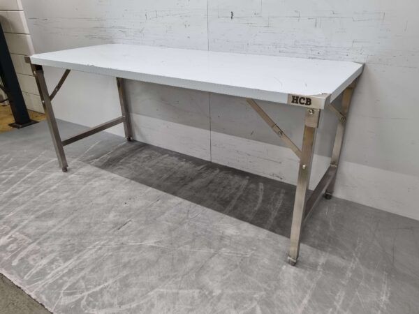 Stainless Steel Collapsible Work Table 180 x 70 x 85 cm Catering - Image 2