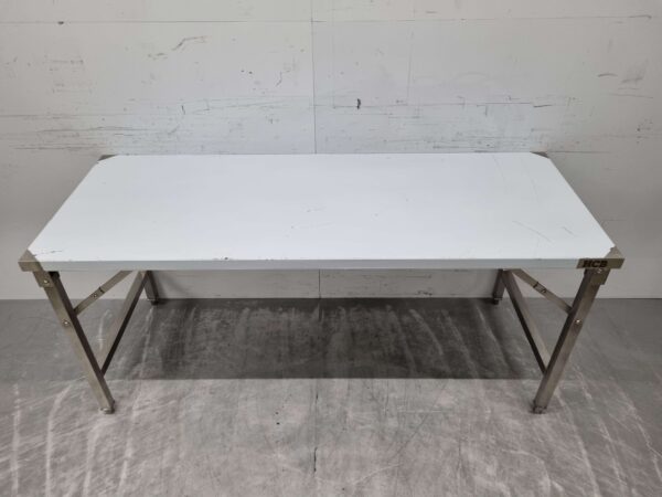 Stainless Steel Collapsible Work Table 180 x 70 x 85 cm Catering - Image 4