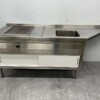Stainless steel Griddle Griddle Smooth griddle with Trespa base 230 cm 400V Horeca