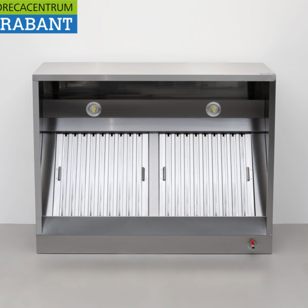 HCB stainless steel extractor hood Extractor hood with slatted filters Premium-line 120 cm Box model Horeca