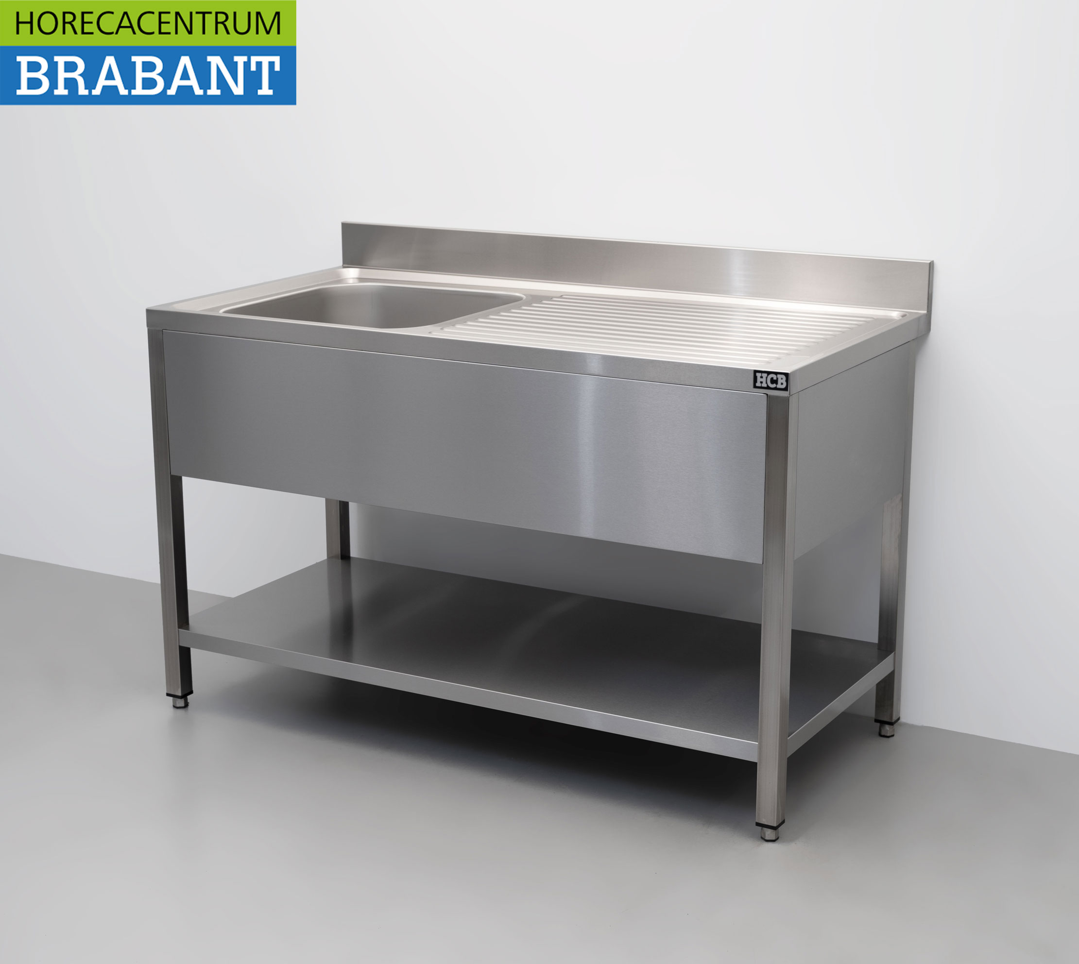 HCB stainless steel sink Premium-line Welded model 140 cm Hospitality - Image 3