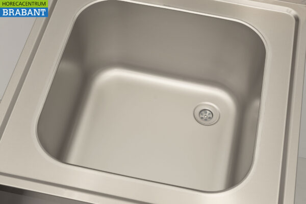 Stainless steel Sink Table Sink Premium-line 70 x 70 cm Welded model Catering - Image 4