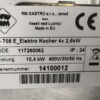 RVS RM Gastro Electric stove stove 4 burners 400V 80 cm Horeca - Image 5