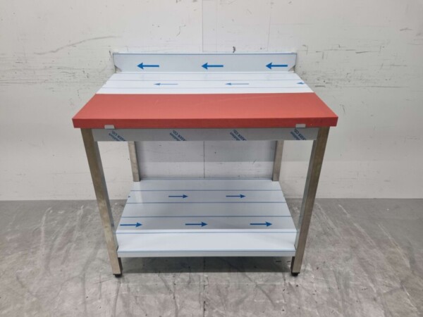 Stainless steel Polyethylene PE Cutting Table Work Table 100 cm Catering Butchery