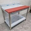 Stainless steel Polyethylene PE Cutting Table Worktable 120 cm Catering Butchery - Image 3