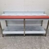 Stainless steel Polyethylene PE Cutting Table Work Table 200 cm Catering Butchery