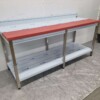 Stainless steel Polyethylene PE Cutting Table Work Table 200 cm Catering Butchery - Image 2