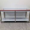 Stainless steel Polyethylene PE Cutting Table Work Table 200 cm Catering Butchery - Image 4