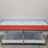 Stainless steel Polyethylene PE Cutting Table Work Table 200 cm Catering Butchery - Image 5
