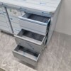 Stainless steel Work Cabinet Work table, folding door, 3 drawers and waste bin 140 cm Horeca - Image 4