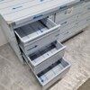 Stainless Steel Work Cabinet Cabinet Work Table 2 folding doors, 3 drawers and waste bin 160 cm Catering - Image 7