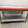 Stainless steel Polyethylene PE Cutting Table Work Table 160 cm Catering Butchery