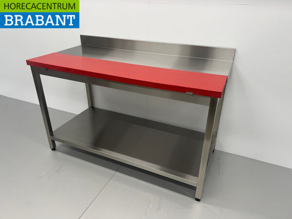 Stainless steel Polyethylene PE Cutting Table Work Table 150 cm Catering Butchery - Image 2