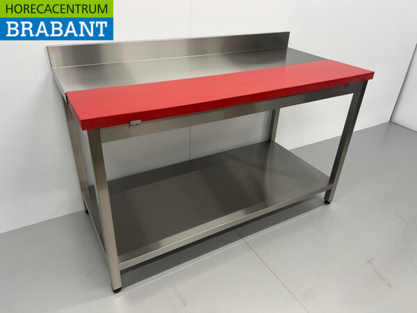 Stainless steel Polyethylene PE Cutting Table Work Table 150 cm Catering Butchery - Image 3