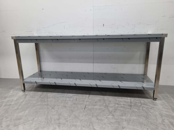 Stainless Steel Worktable Premium-line 200 x 60 x 85 cm Catering - Image 5