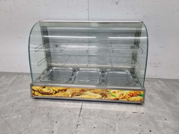 Stainless steel Hot Display Case 95 cm 230V Catering