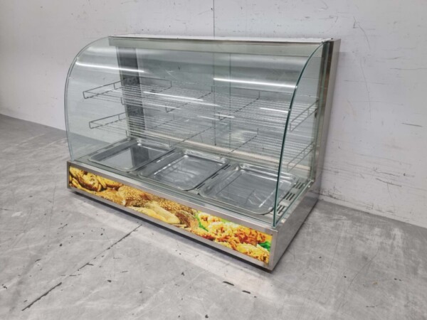 Stainless steel Hot Display Case 95 cm 230V Catering - Image 2