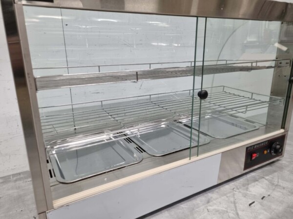 Stainless steel Hot Display Case 95 cm 230V Catering - Image 6