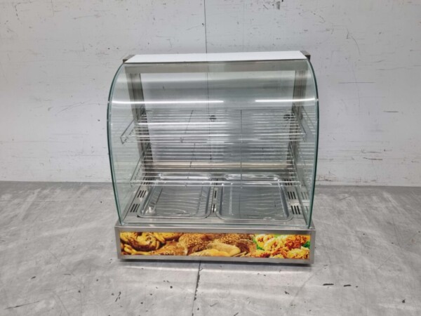 Stainless steel Hot Display Case 66 cm 230V Catering