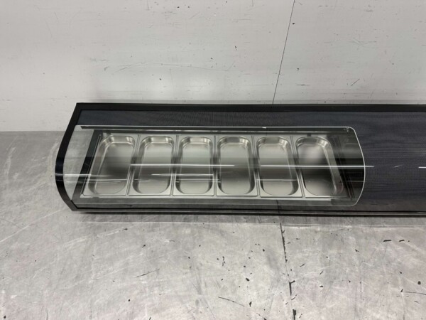 HCB Sushi display case Tapas display case Surface refrigerated display case 6 x 1/3 GN 152,5 cm 230V Horeca - Image 4