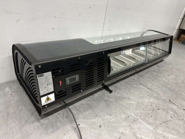 HCB Sushi display case Tapas display case Surface refrigerated display case 6 x 1/3 GN 152,5 cm 230V Horeca - Image 7