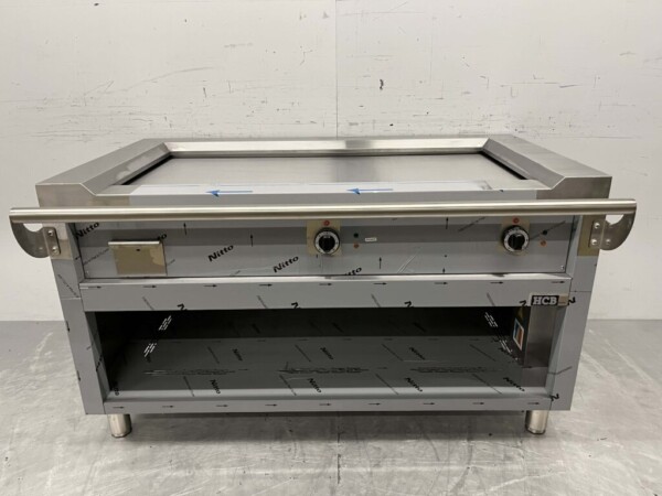Stainless steel Teppanyaki grill griddle griddle Premium-line 144 cm 400V Horeca