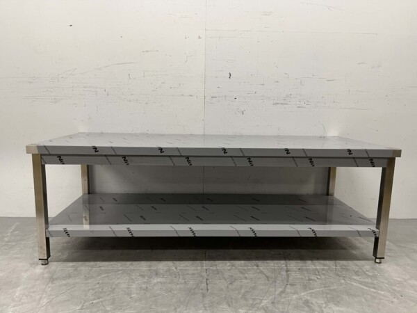 Stainless Steel Worktable Premium-line 180 x 70 x 60 cm Catering - Image 4