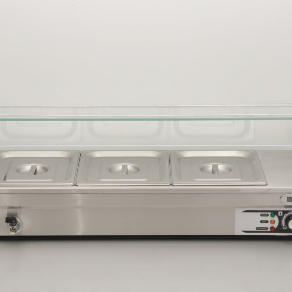 HCB stainless steel Bain marie 3 x 1/2 GN 95 cm 230V Horeca