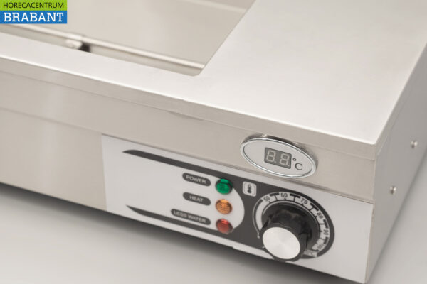 HCB stainless steel Bain marie 3 x 1/2 GN 95 cm 230V Horeca - Image 8