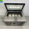 Stainless steel Scoop ice cream display case Surface freezer 4 x 5 liters (1/3 GN) 87 cm 230V Horeca - Image 4