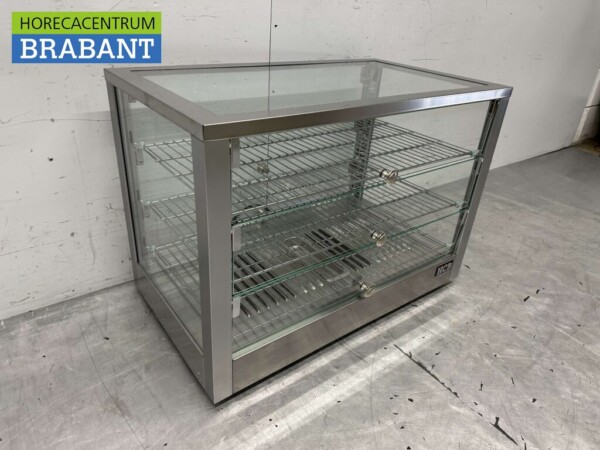 Stainless steel Hot Display Case 115 liters 70 cm 230V Catering - Image 3