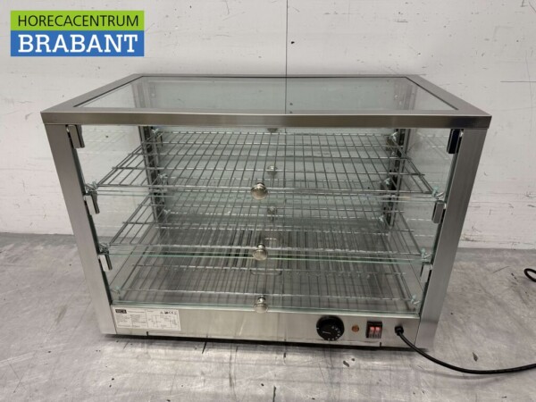Stainless steel Hot Display Case 115 liters 70 cm 230V Catering - Image 4