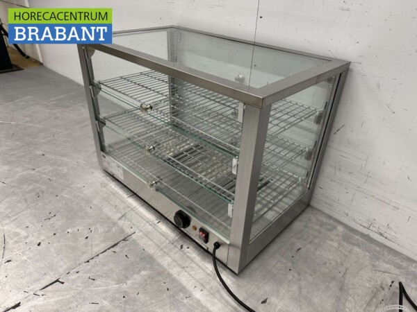 Stainless steel Hot Display Case 115 liters 70 cm 230V Catering - Image 5