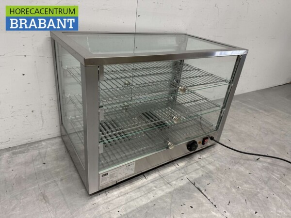 Stainless steel Hot Display Case 115 liters 70 cm 230V Catering - Image 6